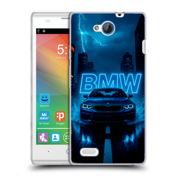 Пластиковый чехол на ZTE Blade G Lux с принтом BMW БМВ