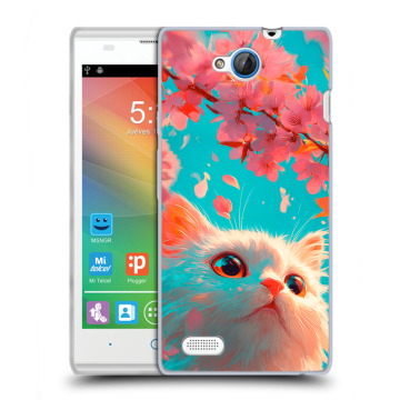 Пластиковый чехол на ZTE Blade G Lux с принтом Красивый кот