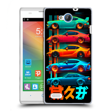 Пластиковый чехол на ZTE Blade G Lux с принтом машины тачки