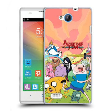 Пластиковый чехол на ZTE Blade G Lux с принтом Adventure time Время приключений