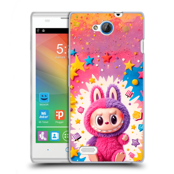 Пластиковый чехол на ZTE Blade G Lux с принтом Labubu Лабубу Пластиковый чехол на ZTE Blade G Lux с принтом Labubu Лабубу