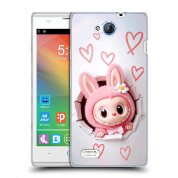 Пластиковый чехол на ZTE Blade G Lux с принтом Labubu Лабубу Пластиковый чехол на ZTE Blade G Lux с принтом Labubu Лабубу