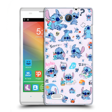 Пластиковый чехол на ZTE Blade G Lux с принтом Лило и Стич Пластиковый чехол на ZTE Blade G Lux с принтом Лило и Стич