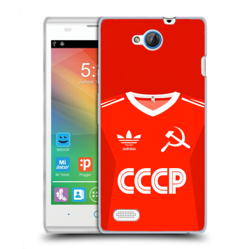 Пластиковый чехол на ZTE Blade G Lux с принтом Флаг Герб СССР