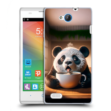 Пластиковый чехол на ZTE Blade G Lux с принтом смешная панда Пластиковый чехол на ZTE Blade G Lux с принтом смешная панда