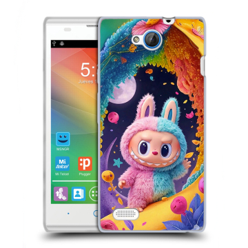 Пластиковый чехол на ZTE Blade G Lux с принтом Labubu Лабубу Пластиковый чехол на ZTE Blade G Lux с принтом Labubu Лабубу