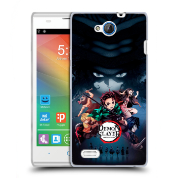 Пластиковый чехол на ZTE Blade G Lux с принтом Demon Slayer Клинок рассекающий демонов Пластиковый чехол на ZTE Blade G Lux с принтом Demon Slayer Клинок рассекающий демонов