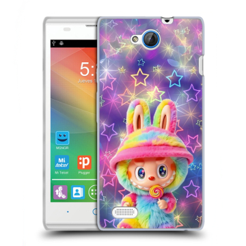 Пластиковый чехол на ZTE Blade G Lux с принтом Labubu Лабубу