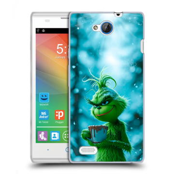 Пластиковый чехол на ZTE Blade G Lux с принтом Новый год гринч