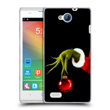 Пластиковый чехол на ZTE Blade G Lux с принтом Новый год Гринч