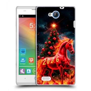 Пластиковый чехол на ZTE Blade G Lux с принтом Новый год