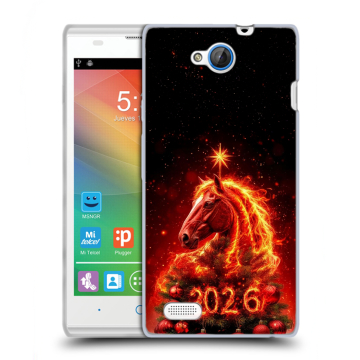 Пластиковый чехол на ZTE Blade G Lux с принтом Новый год