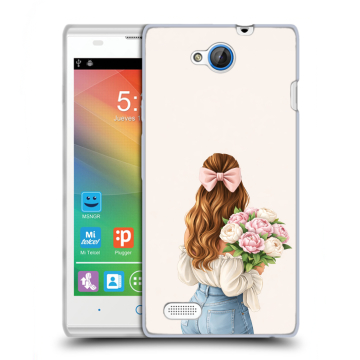 Пластиковый чехол на ZTE Blade G Lux с принтом женский Пластиковый чехол на ZTE Blade G Lux с принтом женский