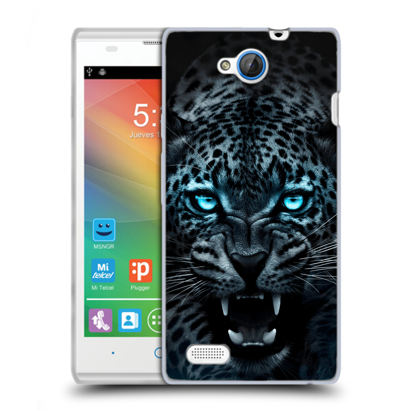 Пластиковый чехол на ZTE Blade G Lux с принтом Темный леопард Пластиковый чехол на ZTE Blade G Lux с принтом Темный леопард