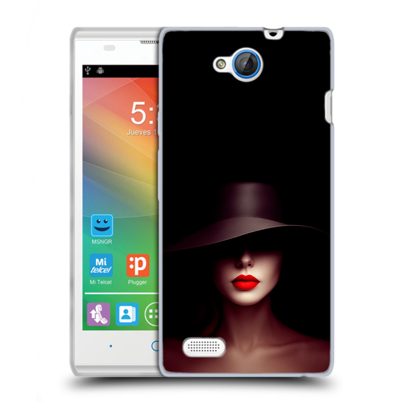 Пластиковый чехол на ZTE Blade G Lux с принтом Девушка в шляпе Пластиковый чехол на ZTE Blade G Lux с принтом Девушка в шляпе
