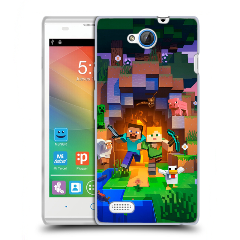 Пластиковый чехол на ZTE Blade G Lux с принтом Майнкрафт Minecraft Пластиковый чехол на ZTE Blade G Lux с принтом Майнкрафт Minecraft