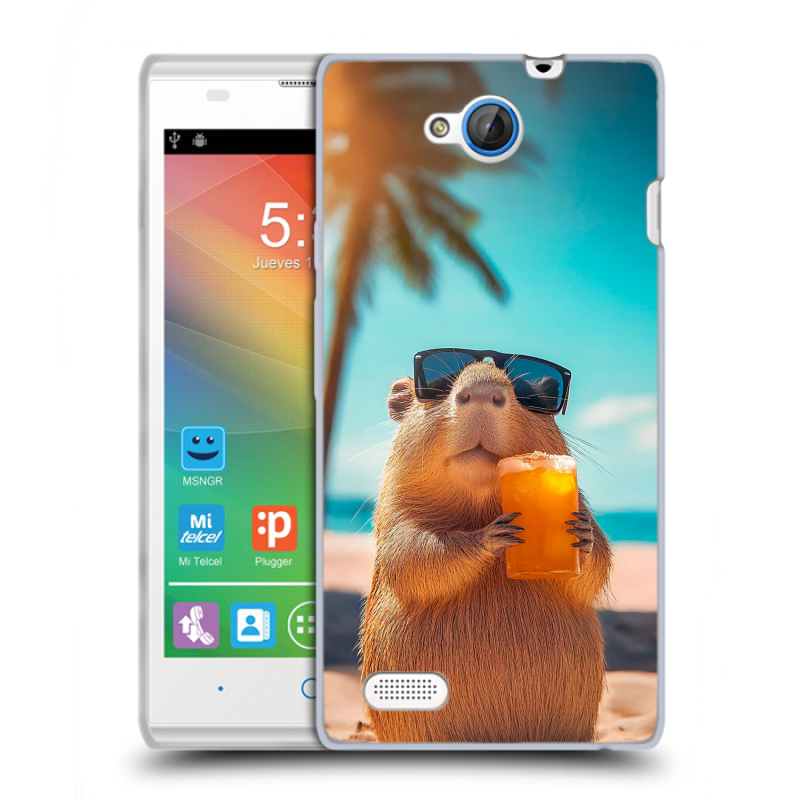 Пластиковый чехол на ZTE Blade G Lux с принтом Капибара Пластиковый чехол на ZTE Blade G Lux с принтом Капибара