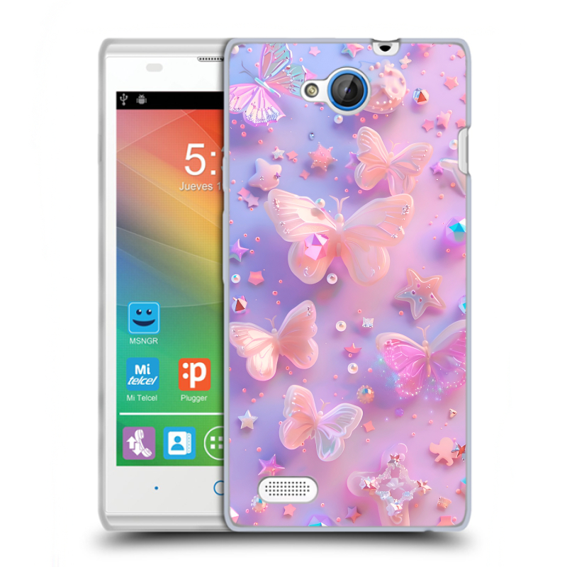 Пластиковый чехол на ZTE Blade G Lux с принтом Бабочки Пластиковый чехол на ZTE Blade G Lux с принтом Бабочки