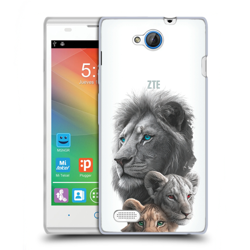 Пластиковый чехол на ZTE Blade G Lux с принтом Львы Пластиковый чехол на ZTE Blade G Lux с принтом Львы