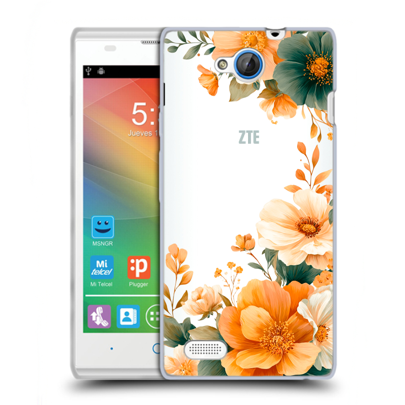 Пластиковый чехол на ZTE Blade G Lux с принтом Цветы принт Пластиковый чехол на ZTE Blade G Lux с принтом Цветы принт
