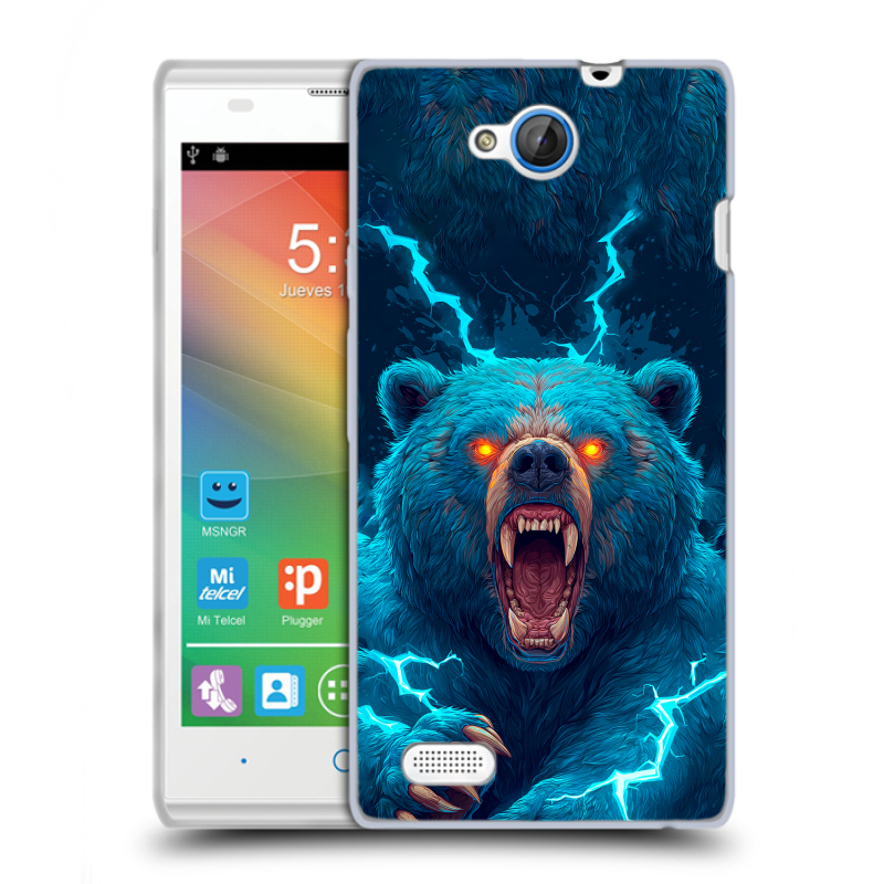 Пластиковый чехол на ZTE Blade G Lux с принтом Медведь Пластиковый чехол на ZTE Blade G Lux с принтом Медведь