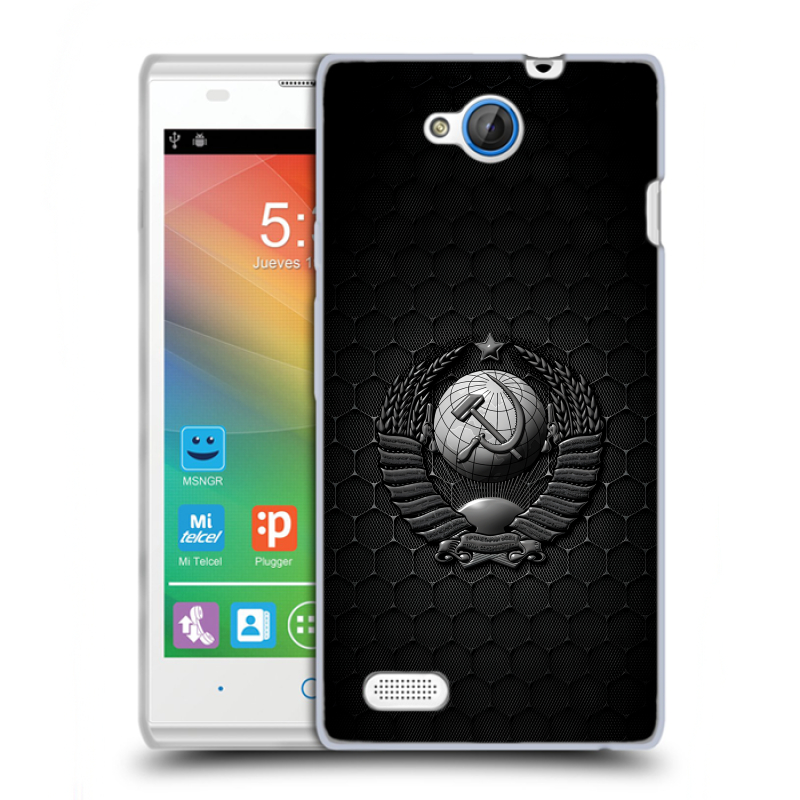 Пластиковый чехол на ZTE Blade G Lux с принтом Герб Флаг СССР Пластиковый чехол на ZTE Blade G Lux с принтом Герб Флаг СССР