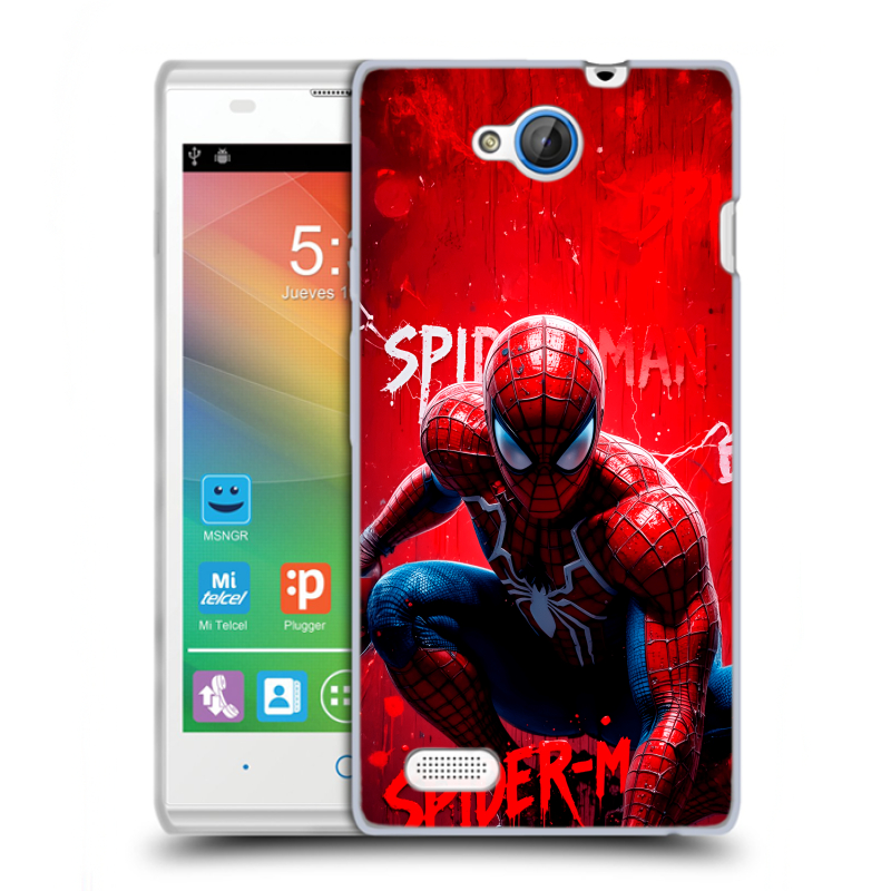 Пластиковый чехол на ZTE Blade G Lux с принтом Spiderman Человек паук Пластиковый чехол на ZTE Blade G Lux с принтом Spiderman Человек паук