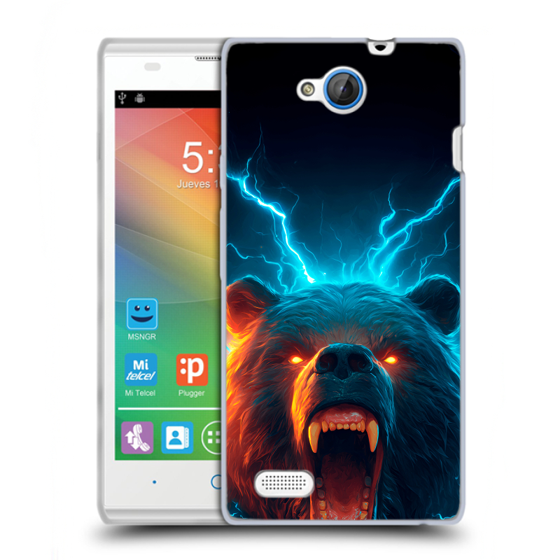 Пластиковый чехол на ZTE Blade G Lux с принтом Медведь Пластиковый чехол на ZTE Blade G Lux с принтом Медведь