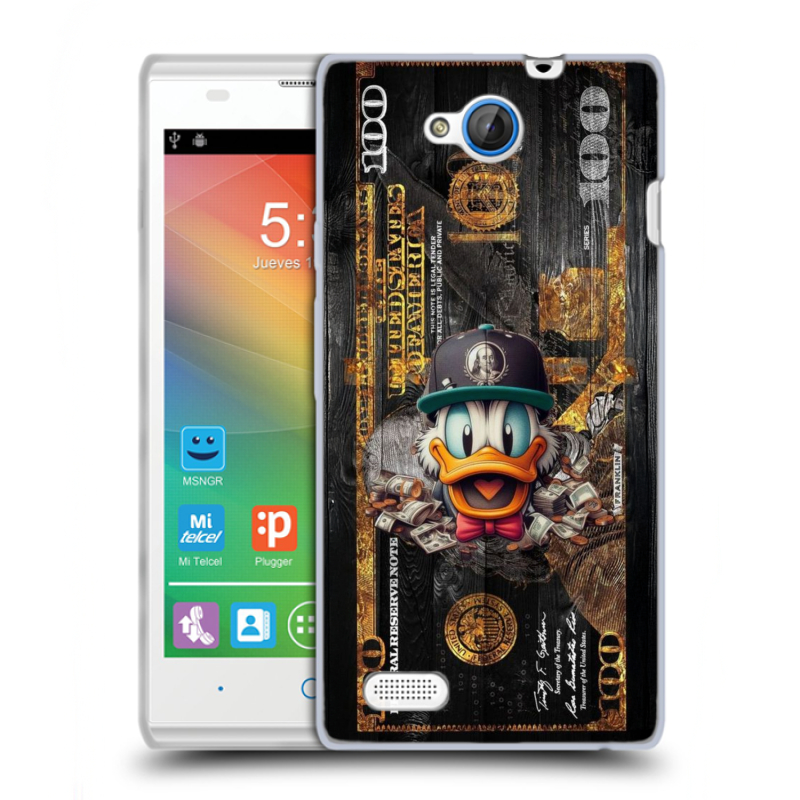 Пластиковый чехол на ZTE Blade G Lux с принтом Дональд Дак Доллар Пластиковый чехол на ZTE Blade G Lux с принтом Дональд Дак Доллар