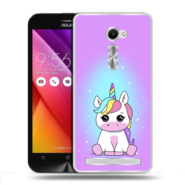 Пластиковый чехол на ASUS Zenfone 2 5 с принтом Единорог