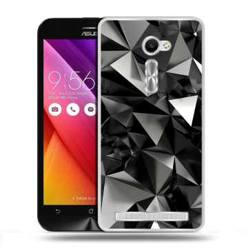 Пластиковый чехол на ASUS Zenfone 2 5 с принтом Черные кристаллы