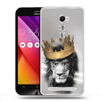 Пластиковый чехол на ASUS Zenfone 2 5 с принтом Лев с короной Пластиковый чехол на ASUS Zenfone 2 5 с принтом Лев с короной