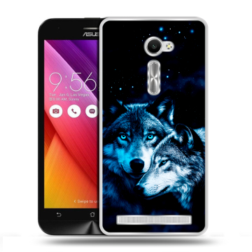 Пластиковый чехол на ASUS Zenfone 2 5 с принтом Волки Пластиковый чехол на ASUS Zenfone 2 5 с принтом Волки