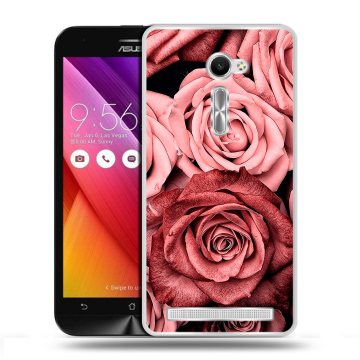 Пластиковый чехол на ASUS Zenfone 2 5 с принтом Цветы розы