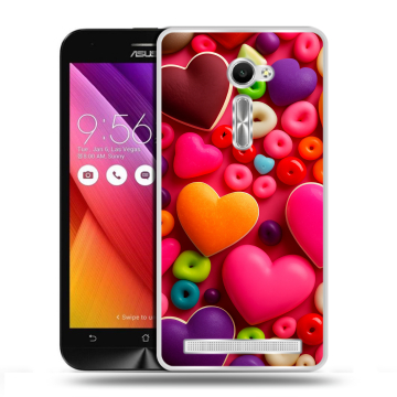 Пластиковый чехол на ASUS Zenfone 2 5 с принтом Сердечки Пластиковый чехол на ASUS Zenfone 2 5 с принтом Сердечки