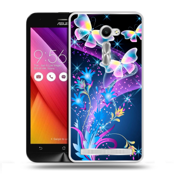 Пластиковый чехол на Asus Zenfone 2 5 с принтом Бабочки