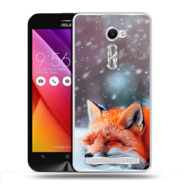 Пластиковый чехол на Asus Zenfone 2 5 с принтом лиса Пластиковый чехол на Asus Zenfone 2 5 с принтом лиса