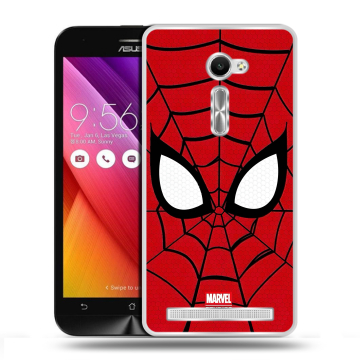 Пластиковый чехол на Asus Zenfone 2 5 с принтом человек паук spiderman