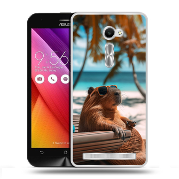 Пластиковый чехол на Asus Zenfone 2 5 с принтом Капибара Пластиковый чехол на Asus Zenfone 2 5 с принтом Капибара