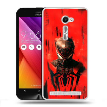 Пластиковый чехол на Asus Zenfone 2 5 с принтом человек паук spiderman Пластиковый чехол на Asus Zenfone 2 5 с принтом человек паук spiderman