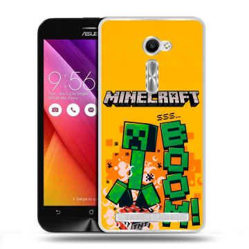 Пластиковый чехол на Asus Zenfone 2 5 с принтом Майнкрафт Minecraft Пластиковый чехол на Asus Zenfone 2 5 с принтом Майнкрафт Minecraft