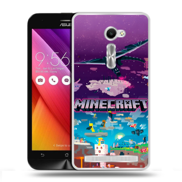 Пластиковый чехол на Asus Zenfone 2 5 с принтом Майнкрафт Minecraft Пластиковый чехол на Asus Zenfone 2 5 с принтом Майнкрафт Minecraft
