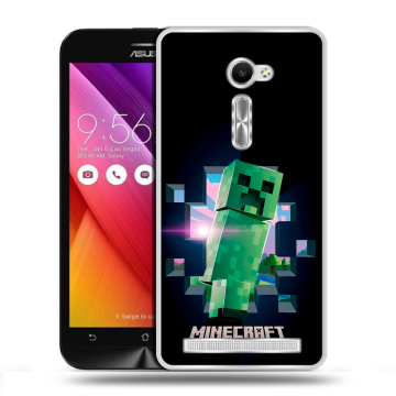 Пластиковый чехол на Asus Zenfone 2 5 с принтом Майнкрафт Minecraft Пластиковый чехол на Asus Zenfone 2 5 с принтом Майнкрафт Minecraft