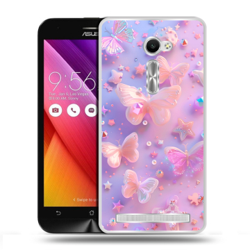 Пластиковый чехол на Asus Zenfone 2 5 с принтом Бабочки