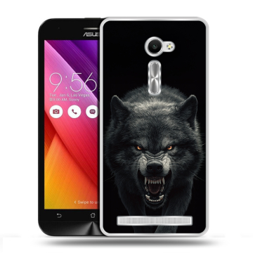 Пластиковый чехол на Asus Zenfone 2 5 с принтом Волк