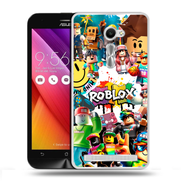 Пластиковый чехол на Asus Zenfone 2 5 с принтом Roblox Роблокс