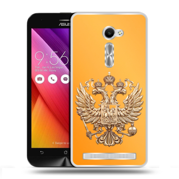 Пластиковый чехол на Asus Zenfone 2 5 с принтом Герб Флаг России Пластиковый чехол на Asus Zenfone 2 5 с принтом Герб Флаг России