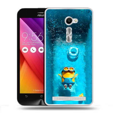 Пластиковый чехол на Asus Zenfone 2 5 с принтом Миньоны