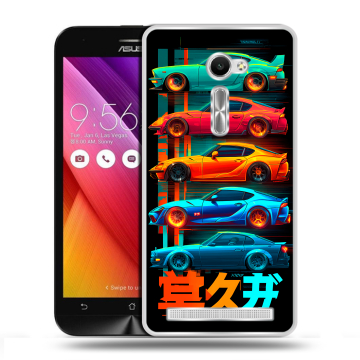 Пластиковый чехол на Asus Zenfone 2 5 с принтом машины тачки Пластиковый чехол на Asus Zenfone 2 5 с принтом машины тачки