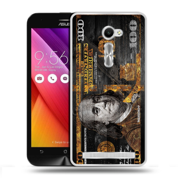 Пластиковый чехол на Asus Zenfone 2 5 с принтом Доллар деньги Пластиковый чехол на Asus Zenfone 2 5 с принтом Доллар деньги